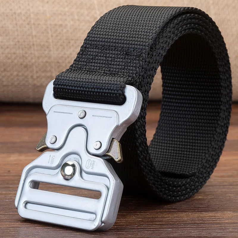 

Men Army Tactical Nylon Belts Special Release Buckle Forces Military Equipment Army Belt US Soldier Combat Strap Waistband
