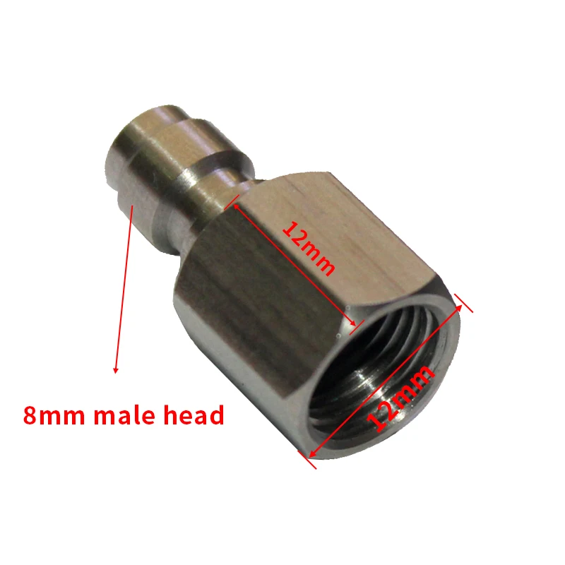 

Acecare PCP airgun Inner Thread 1/8-27 NPT M10*1 1/8BSP Male Quick Disconnect Adaptor Stainless Steel Fill Nipple paintball New