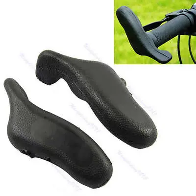 

New 1 Pair of Black Mountain Bicycle Bike Cycling Handlebar Hand Bar End