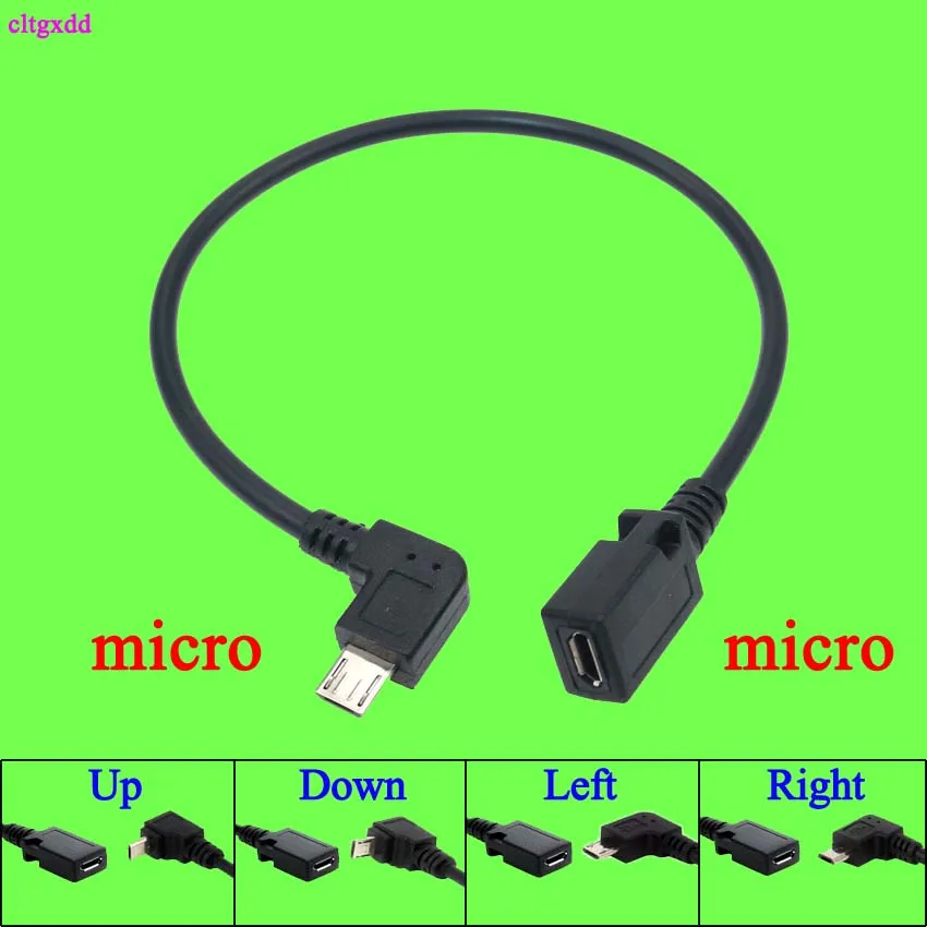 Cltgxdd Micro USB 2 0 B штекер-гнездо M / F Расширенный зарядный кабель провод адаптер