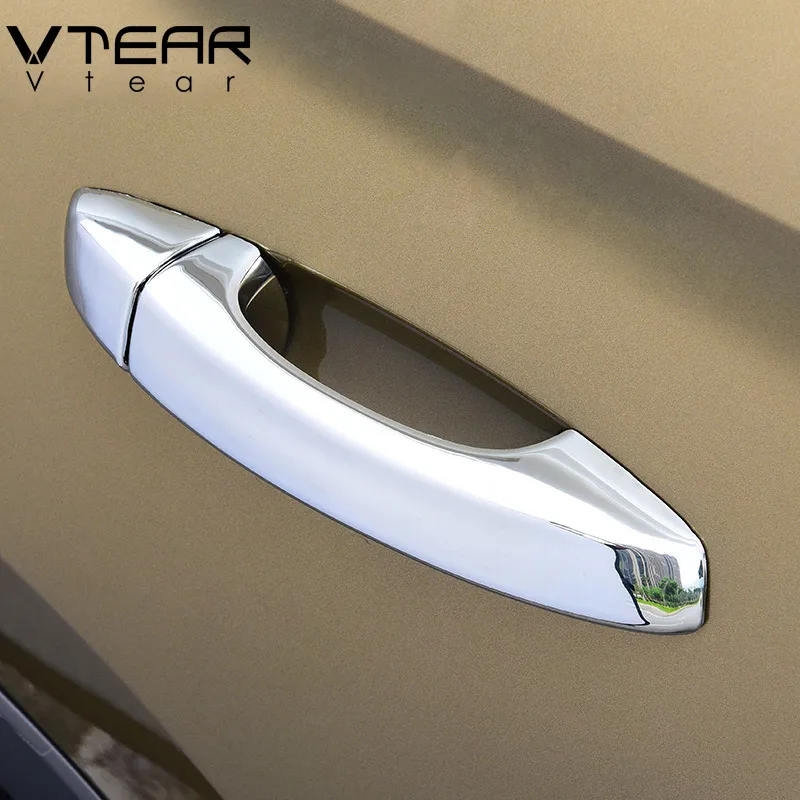 

Vtear For Skoda Kodiaq door handles cover car ABS Exterior Chromium Styling car-styling trim Accessories decoration parts 17-19