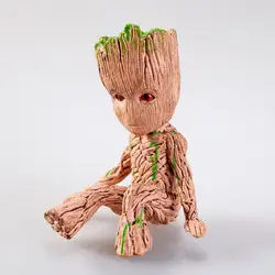 Стражи Галактики 2 маленькая дерево Грут сидя дерево кукла Грут Модель Marvel Ainme Модель персонажа орнамент подарок для мальчика