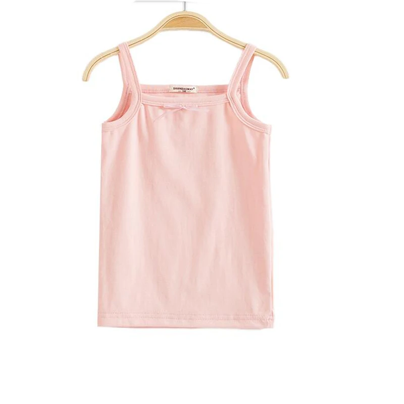2pcs lot mix colors and sizes girl white Camisoles pink tanks for baby girl tank with