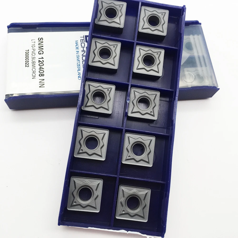10pcs SNMG 120408 NN CNC blade carbide insert lathe insert tools High
