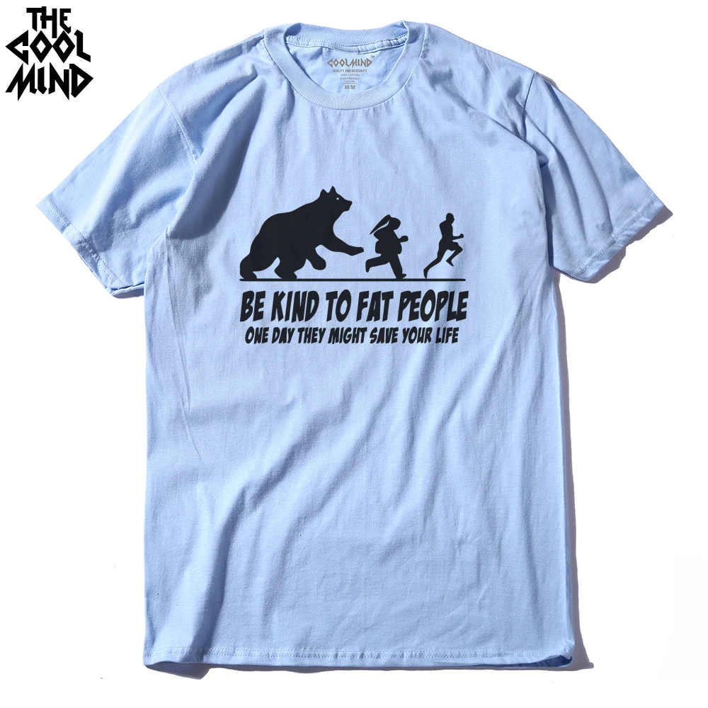 

THE COOLIMIND casual 100% cotton short sleeve o-neck funny men T shirt summer fashion knitted men tshirt 2018 tops tee shirt