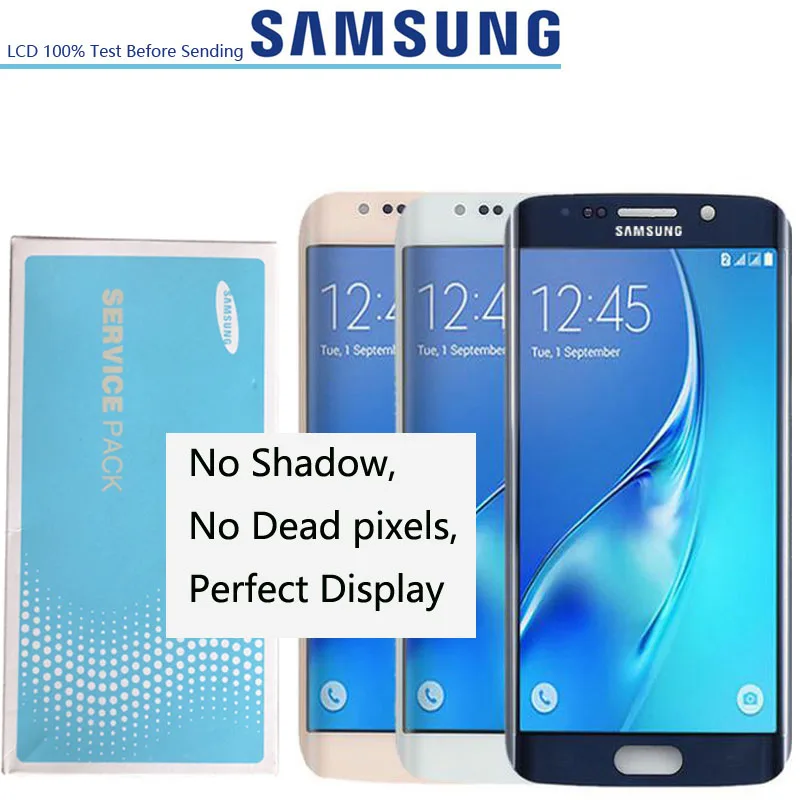 

5.1'' SUPER AMOLED Original Display for SAMSUNG Galaxy S6 edge LCD G925 G925I G925F LCD Touch Screen Digitizer