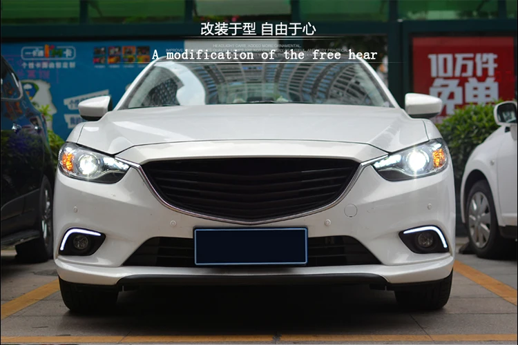 Discount Car Styling New For Mazda 6 led headlights 2014-2016 Led Mazda Atenza head lamp Angel eye led drl HID KIT Bi-Xenon Lens low beam 5 Discount Car Styling New For Mazda 6 led headlights 2014-2016 Led Mazda Atenza head lamp Angel eye led drl HID KIT Bi-Xenon Lens low beam 5