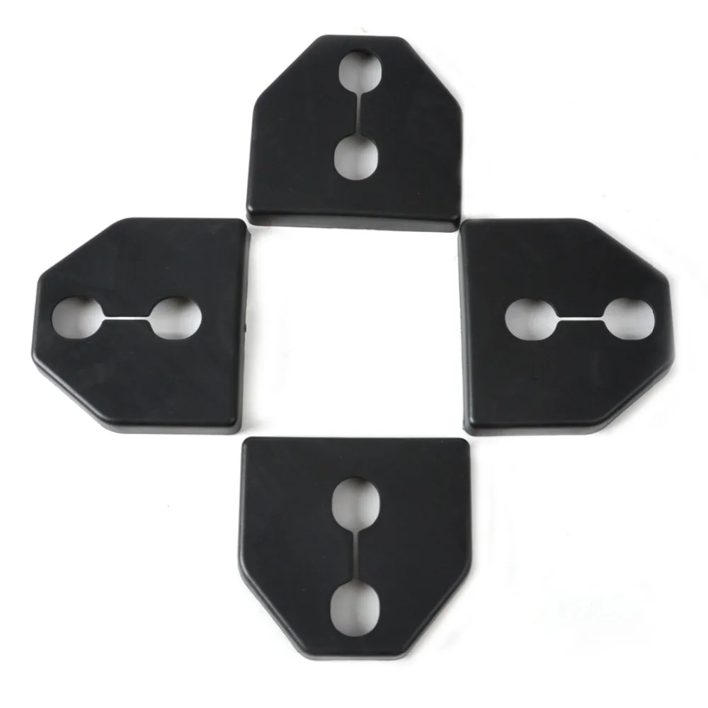 

CITALL 4pcs Car Door Striker Cover Lock Protector Antirust for Subaru Impreza 10+ Foreaster Legacy Outback XV 2012 2013 2014+