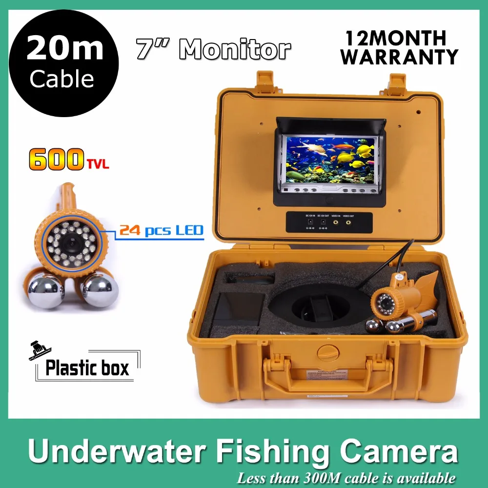 CCTV Video 1/3 CCD 700TVL Underwater Camera For Fishing Fish Finder 7