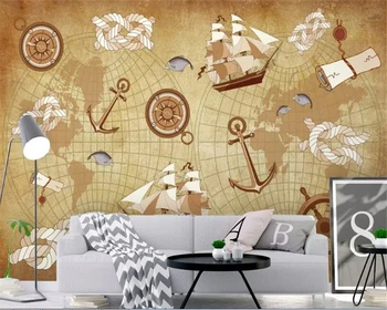 

beibehang brick wallpaper 3d World map hand drawn nordic 3d mural wallpaper tv background wallpaper papel de parede 3d Mural 3d