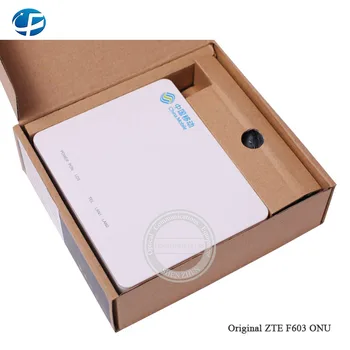 

10pcs/lot ZTE F603 GPON ONU ONT Router, 2 lan (1GE+1FE)+ 1 TEL , SIP protocol , English interface , with china mobile brand