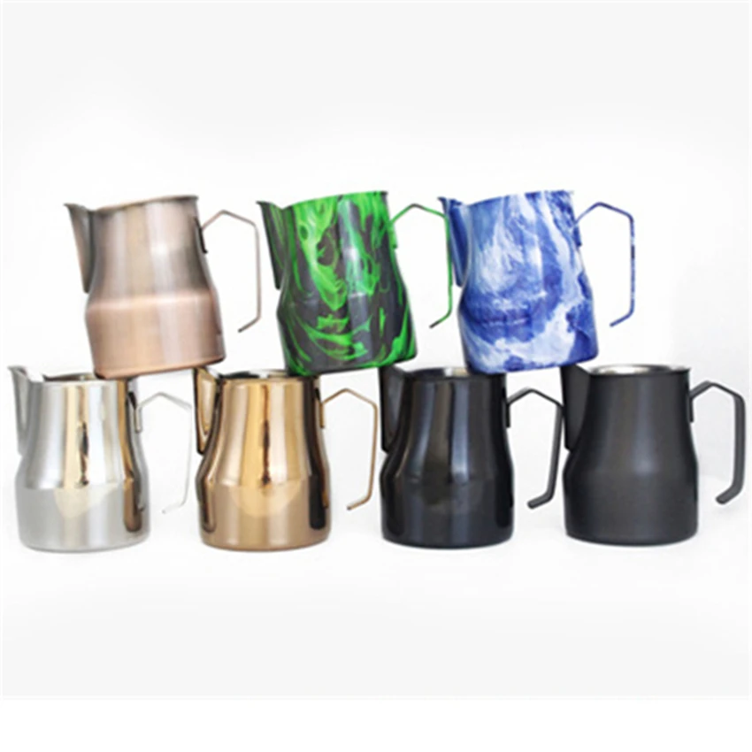 

500ml Milk Frothing Jug Espresso Coffee Pitcher Barista Stainless Steel Teflon Coffee Latte Coffee Pitcher For Barista Tools