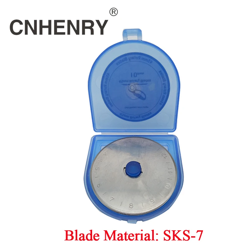 

10pcs SKS-7 45MM Rotary Cutter Blades Patchwork Fabric Leather Craft Circular Paper Colth Cutting Fit Olfa Fiskars Cutters