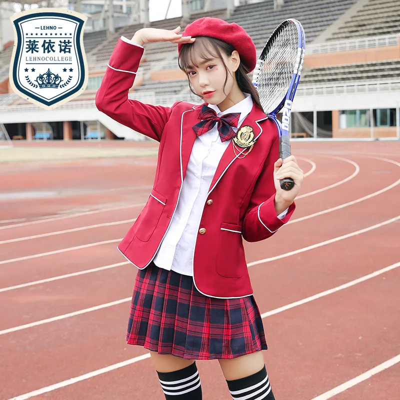 

Japanese Fashion Autumn Winter Autumn School Uniform Set for School Girl