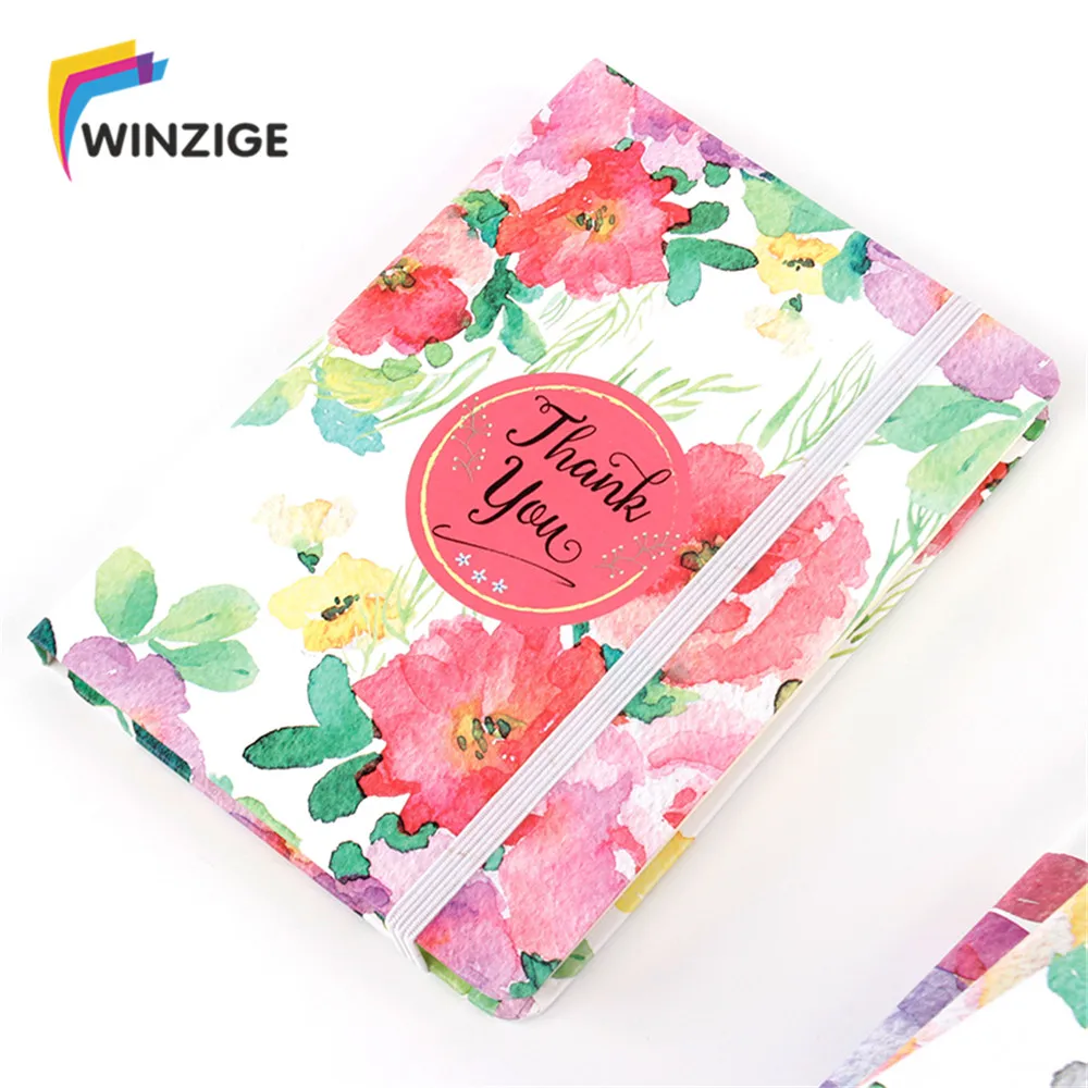 

Winzige Flowery Ruled Planner Hard Cover Notebook Notepad Office School Supplies Cute Stationery Chancery Supplies