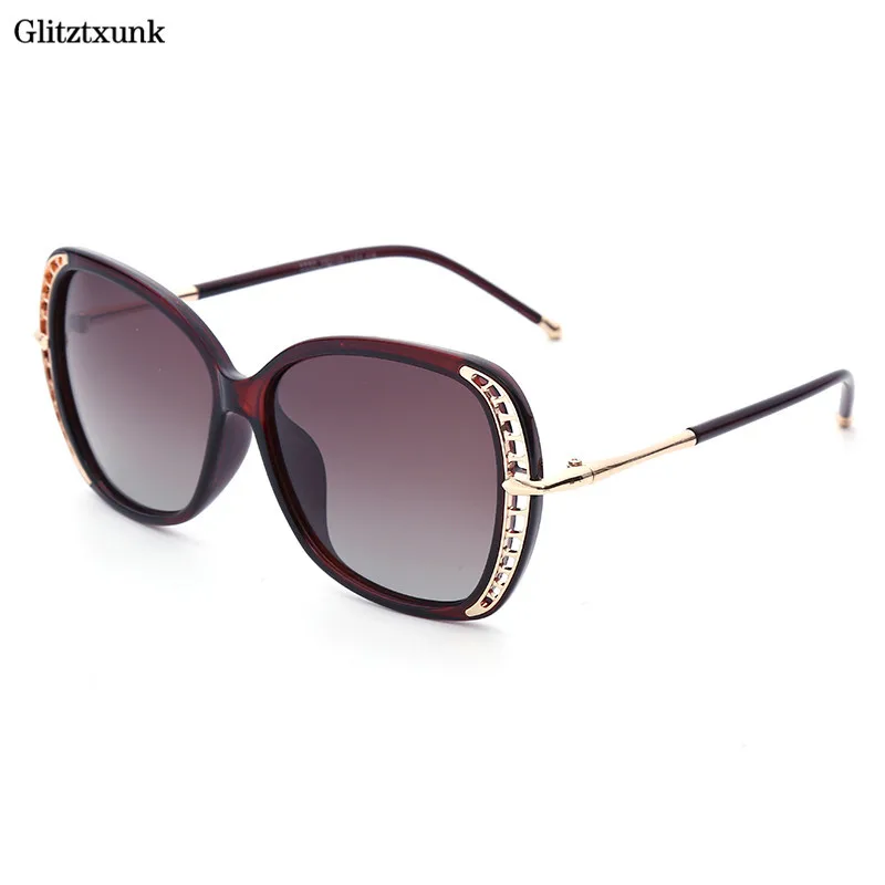 Glitztxunk High Quality Polarized Sunglasses 2018 New Women Brand