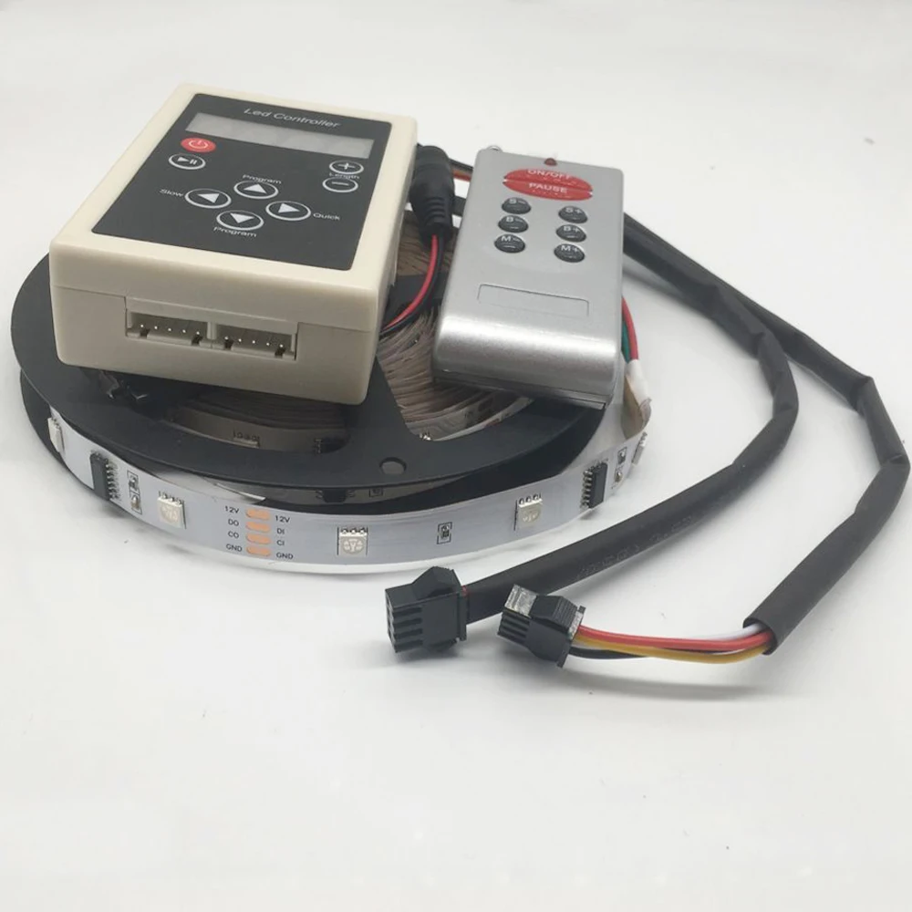 5m RGB Мечта Магия Светодиодные ленты DC12V 6803 IC IP20 без водонепроницаемый 5050 SMD 150LED