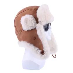 Зимние шапки-бомберы из натуральной овечьей кожи русская ушанка для мужчин женщин натуральный овечий мех теплые замшевые Earflap Trooper белая