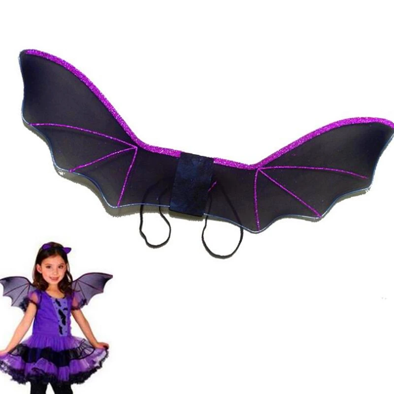 Halloween-bat-wing-child-clothes-Accessories-cosplay-Black-bat-costume-Accessories
