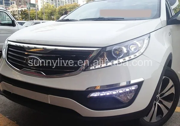 Светодиодный головной фонарь angel eyes для KIA Sportage R 2011 V1 type LD