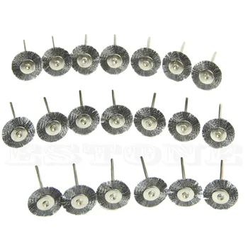 

20PCS Stainless Steel Wire Wheel Brush Cleaner Polishing Grinding Rotary Tool