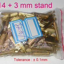 14+ 3 мм(100 шт.) латунь Стенд/скобка/бочка для камеры безопасности печатной Установка модуля сборки