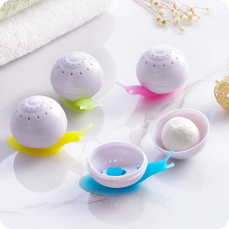 

2pcs Cute snail design Air freshener Solid aromatherapy aroma diffuser fragrance diffuser for home toilet drawer wardrobe