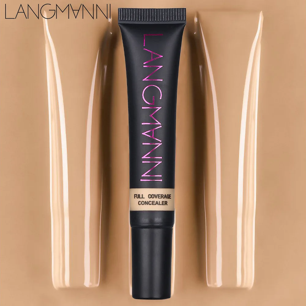 

Langmanni Full Cover Liquid Concealer Moisturizing Oil-control Waterproof Contour Makeup Face Primer Face Cream Concealer
