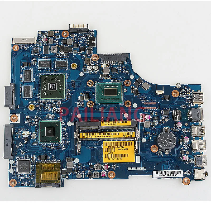 

PAILIANG Laptop motherboard for DELL 15R 3521 5521 I3 PC Mainboard CN-0K9PG1 0K9PG1 VAW01-LA-9101P LA-9104P full tesed DDR3