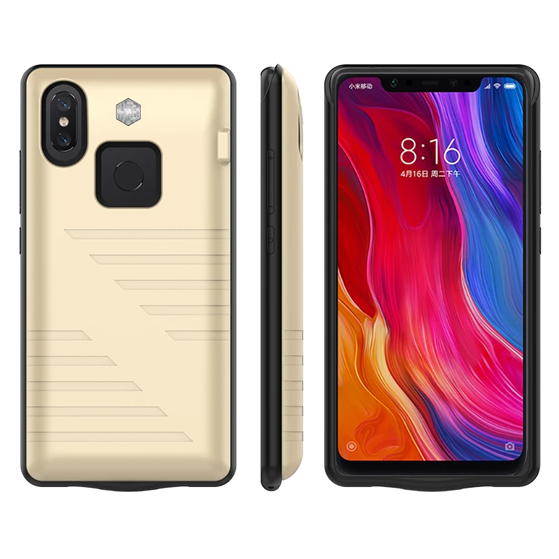 6800mah battery case For Xiaomi Mi8 External Smart Capa Battery Case Cover Power Bank For Xiaomi Mi 8 Battery Charger Case