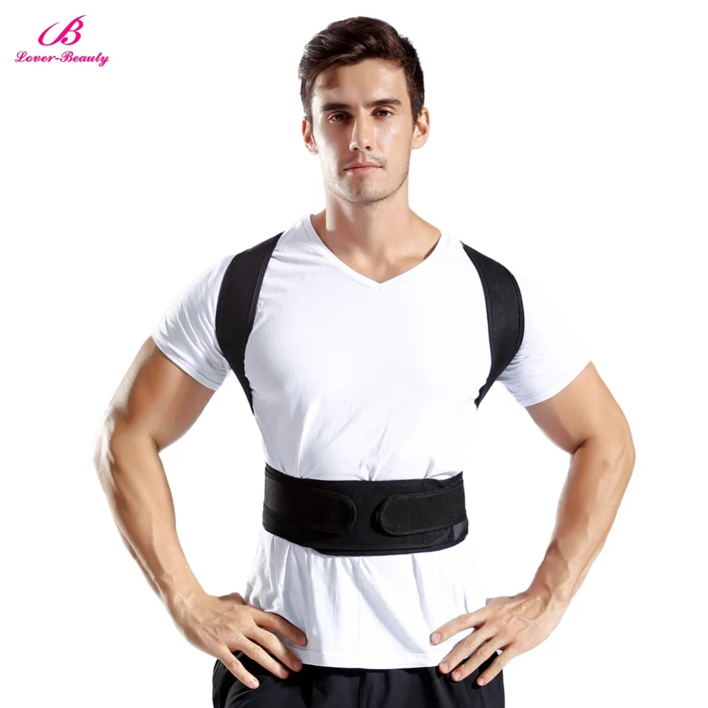 

Lover-Beauty Adjustable Men Shoulder Shaper Support Straight Round Corset Waist Tummy Control Shaper Body Slimming Shapewear