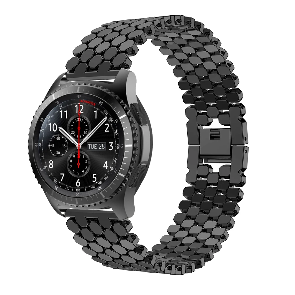 Gear S3 Frontier умный ремешок из нержавеющей стали для samsung Galaxy watch 46 мм Классический Браслет Ремешок Для huawei watch gt