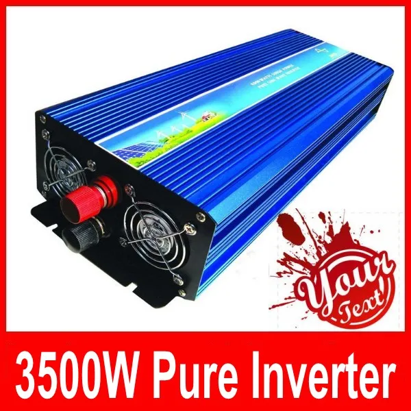 

3500W 12V to 220V Power Inverter Pure Sine Wave 7000W Peak power free shipping Un onduleur solaire de la 3500w