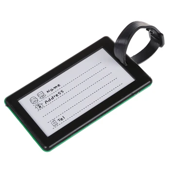 

Portable Secure Travel Suitcase ID Luggage Handbag Large Tag Label (Green)