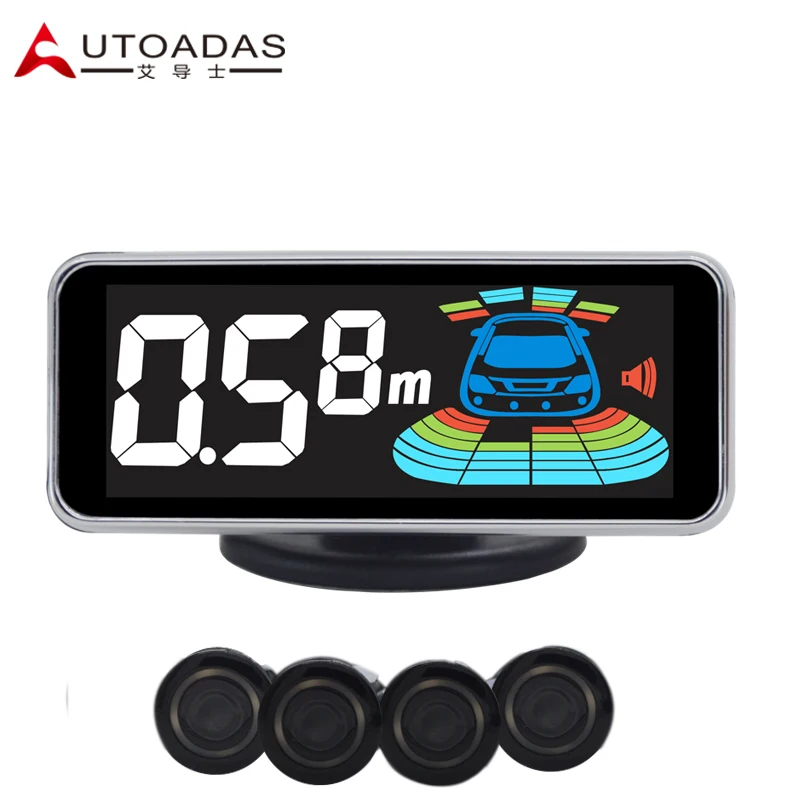 6060 Car parking sensor 4 Sensors Colorful LCD display waterproof