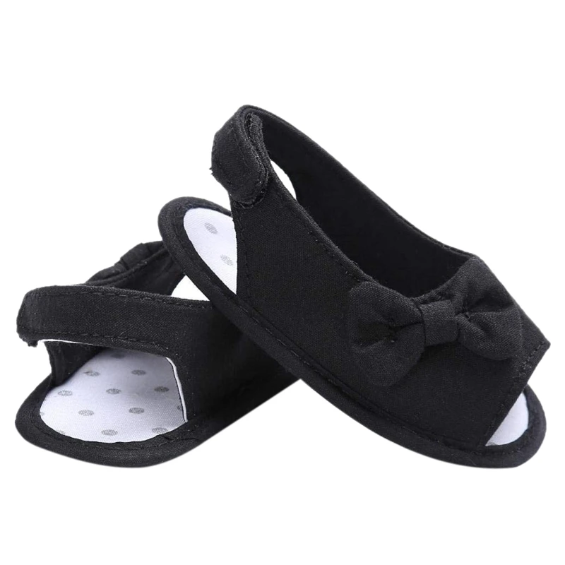 

Baby Girl Summer Baby Girl Shoes Newborn Toddler Solid yellow Soft Sole Bowknot Baby Crib Cloth Prewalkers sandalen kids
