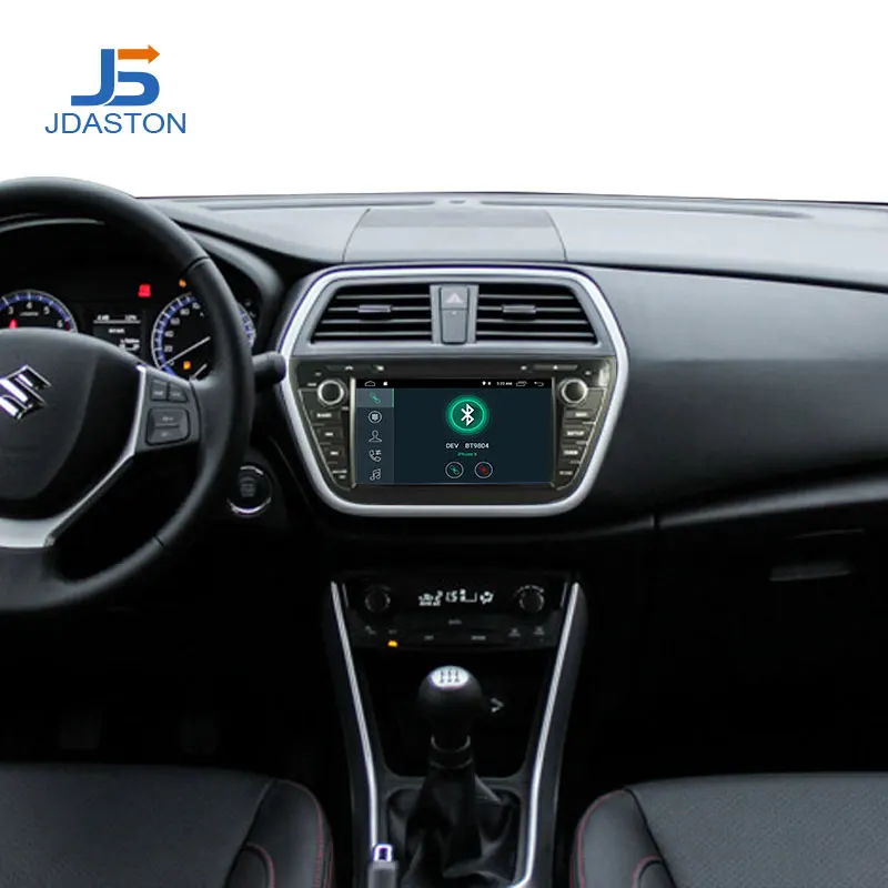 Sale JDASTON Android 9.1 Car DVD Player For Suzuki SX4 S-Cross 2014 2015 2016 Multimedia GPS Navigation 2 Din Car Radio Stereo audio 5