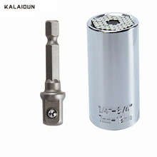 KALAIDUN 2 шт./компл. 7-19 мм Универсальный торцевой гаечный ключ мульти-Функция ручной инструмент храповик для шлица «звездочка» Набор торцевых гаечных ключей розетка Мощность Дрель адаптер