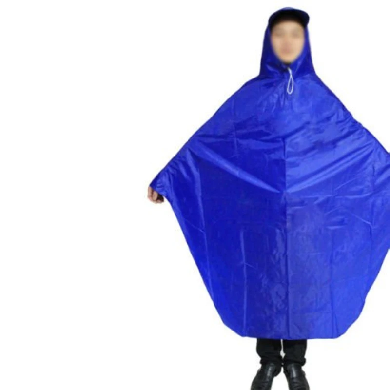 Blue Cycling Rainproof Raincoat Bike Bicycle Poncho Rain Cape Gear For Audlts