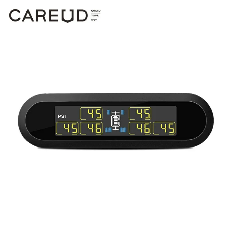 CAREUD T650 Солнечный автобус RV грузовик TPMS беспроводная система контроля давления в шинах с 6 внешними внутренними датчиками, Макс 116 PSI