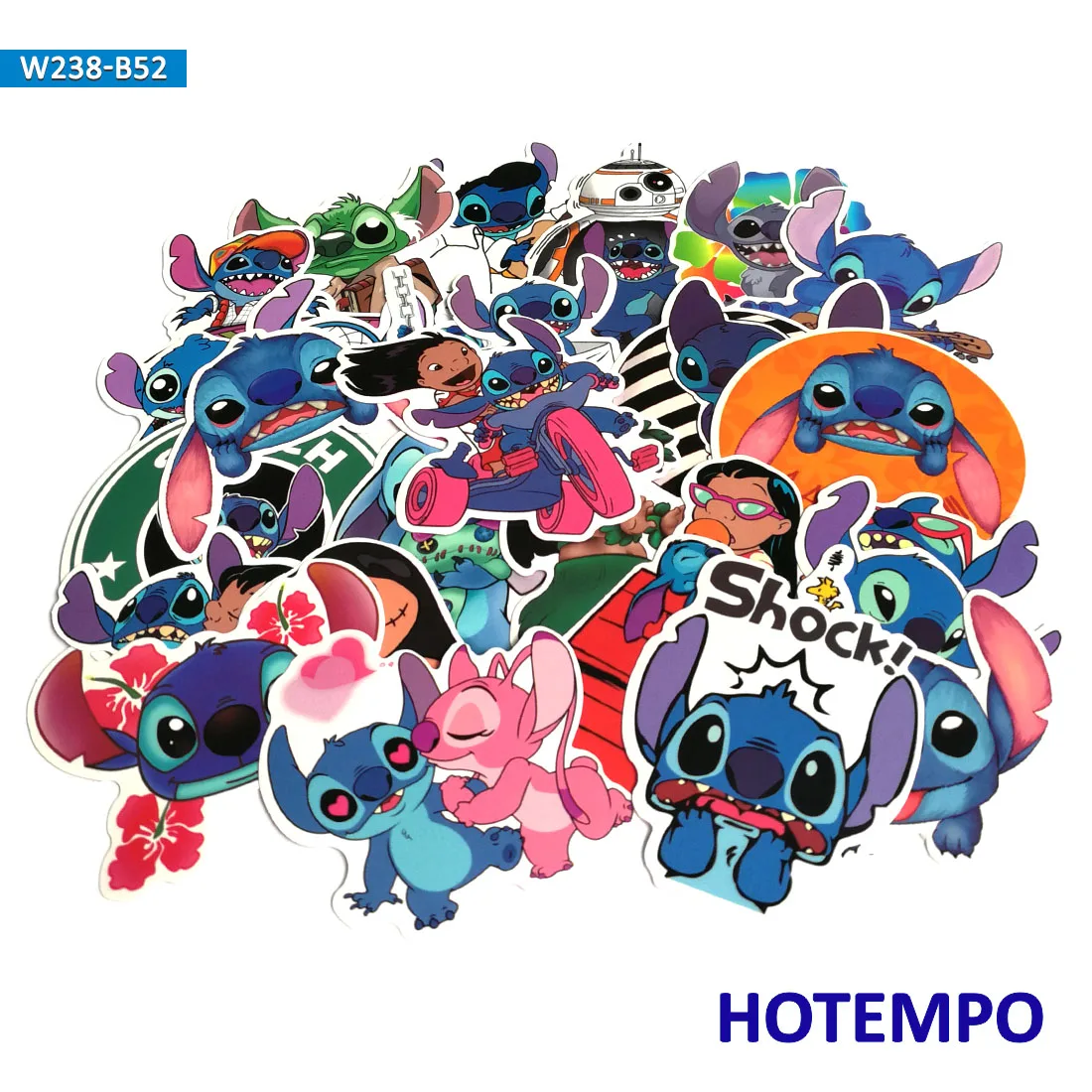 50pcs Cartoon Cute Lovely Stitch Stickers Scrapbooking Creative DIY Children Letter Diary Pegatinas Sticker
