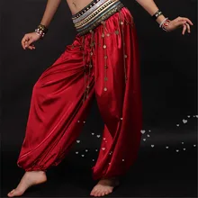 Высокое качество Племенной танец живота брюки шаровары для женщин танец живота костюм брюки различных цветов