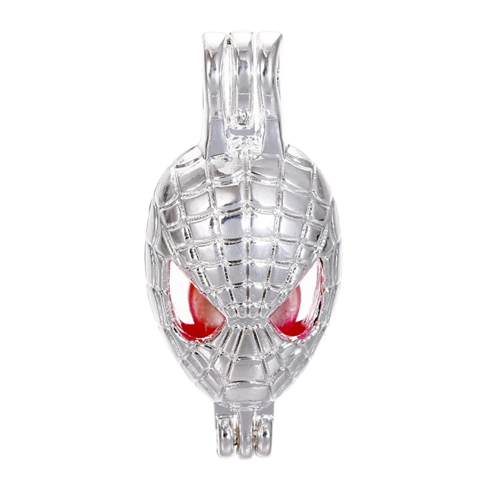 

10pcs Silver Spiderman Pearl Cage Jewelry Making Supplies Bead Cage Pendant Aroma Essential Oil Diffuser Locket For Oyster Pearl