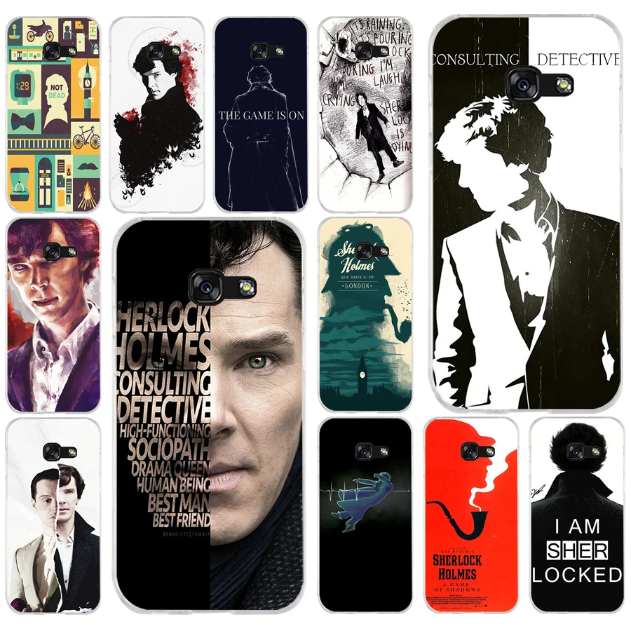 

153AQ sherlock holmes Soft Silicone Tpu Cover phone Case for Samsung galaxy a3 a5 2016 2017 a6 A8 2018