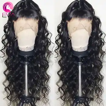 Eva Hair Full Lace Human Hair Wigs Pre Plucked Hairline With Baby Hair Curly Lace Wigs For Black Women Brazilian Remy Hair