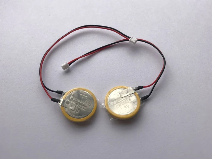 

2PCS/LOT New Original For Panasonic CR2032 3V Li-ion Button Cell Batteries With Plug For Lenovo IBM Computer Motherboard