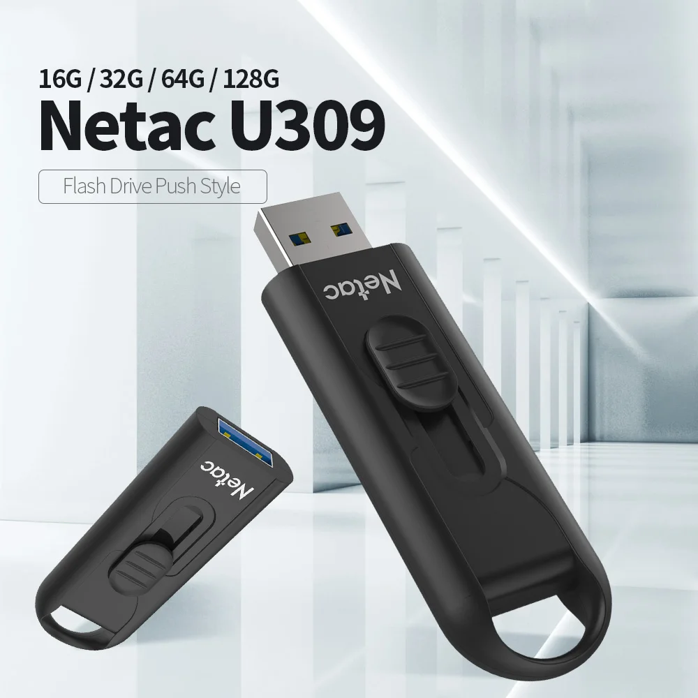 Высокоскоростной мини флеш накопитель Netac U309 16 ГБ 32 64 128 USB накопители|flash 64g|flash