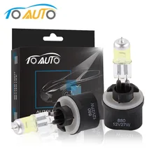 2 шт. 881 894 H27 галогенные лампы 27 Вт Противотуманные фары светильник 12 в автомобильный светильник Желтый Янтарный авто лампа