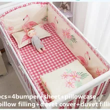 Промо-акция! 6/9 шт. Фламинго унисекс, ажурные Детские носки из хлопка детские кроватки простыни постельное белье набор для кроватки Постельное белье-бампер наборы для ухода за кожей
