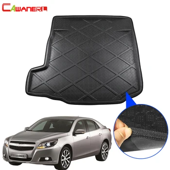 

Cawanerl Car Cargo Tray Boot Liner Floor Tail Trunk Mat Mud Kick Carpet Pad For Chevrolet Malibu XL (Double Clutch) 2012-2018